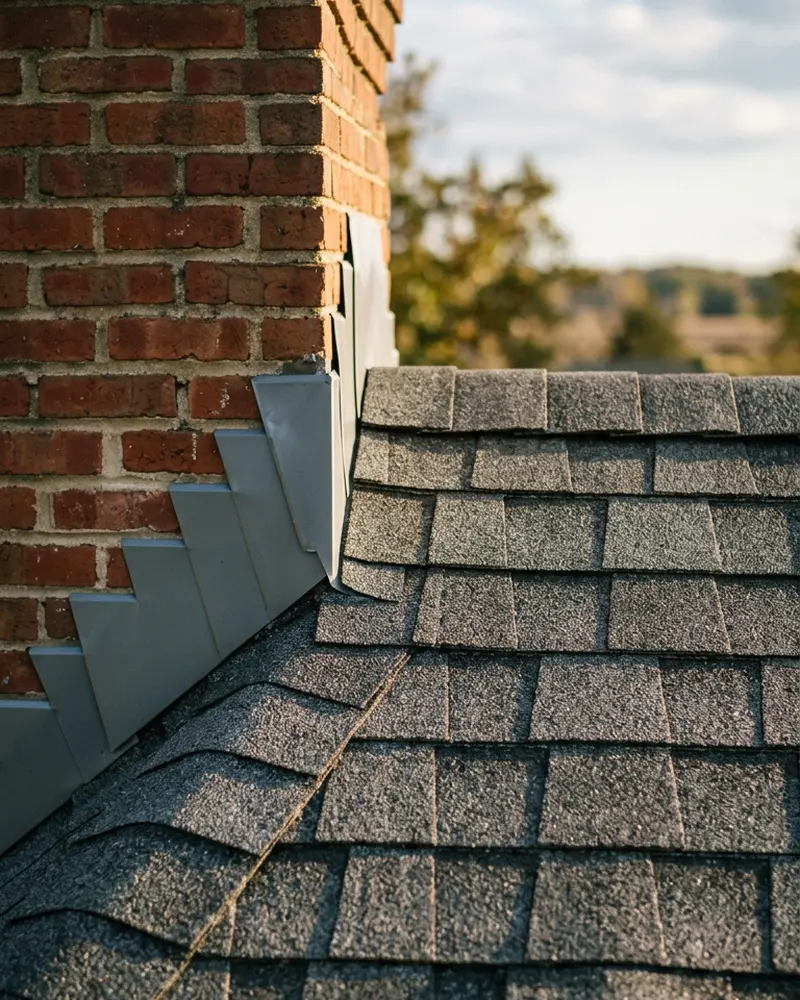 Close-up of Chimney Repair work by Beardman Building Services in Mango